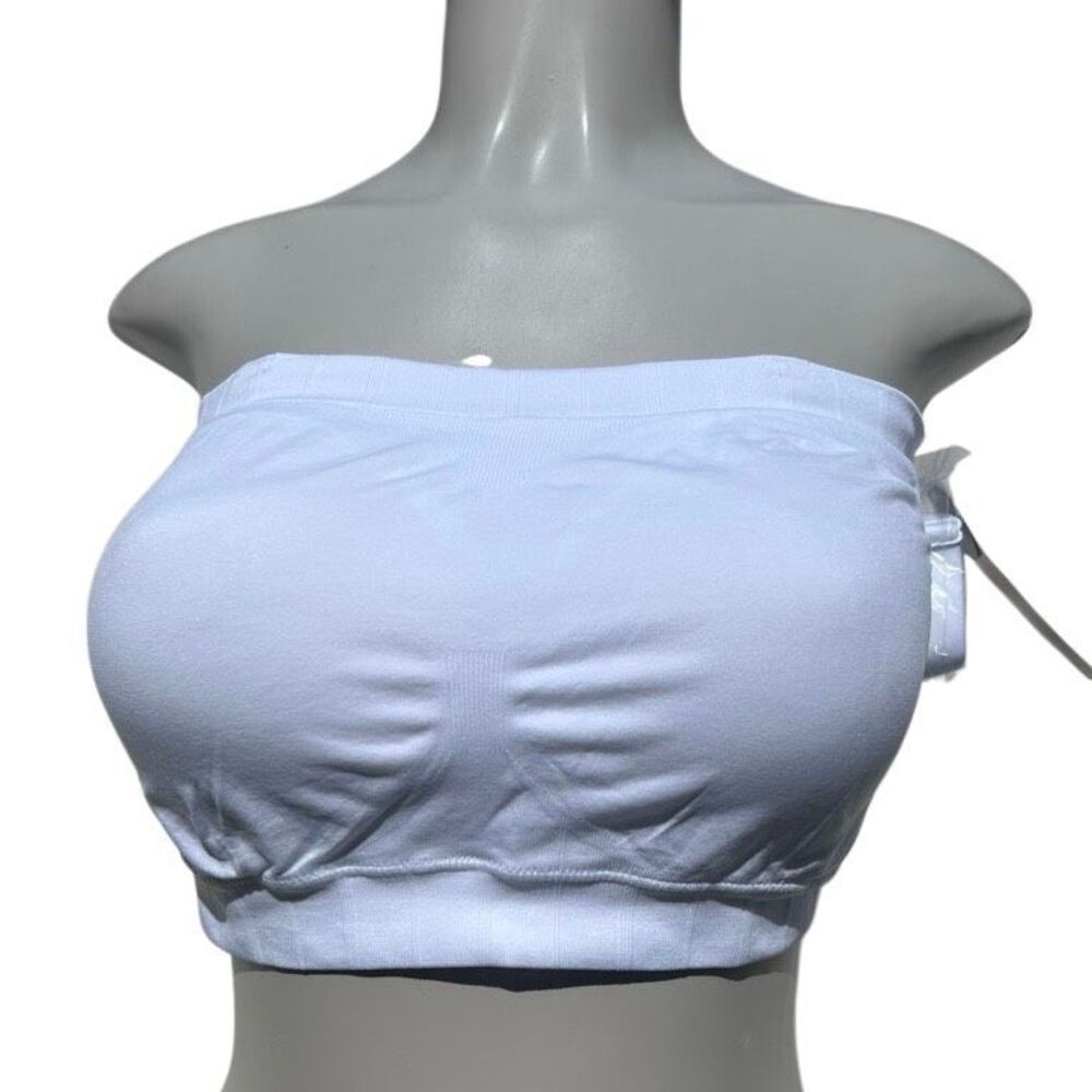 NWT Truekind® Convertible Strapless Bandeau Bra Women's XL White Wirefree
